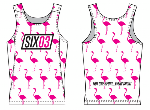 SIX03 "I'm On Vacation"  Running Singlet